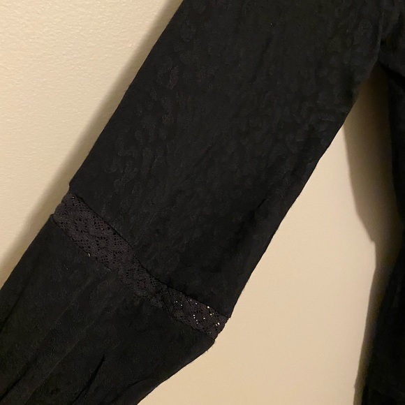 Black Leopard Print Mini Dress, Size small - Picture 3 of 6